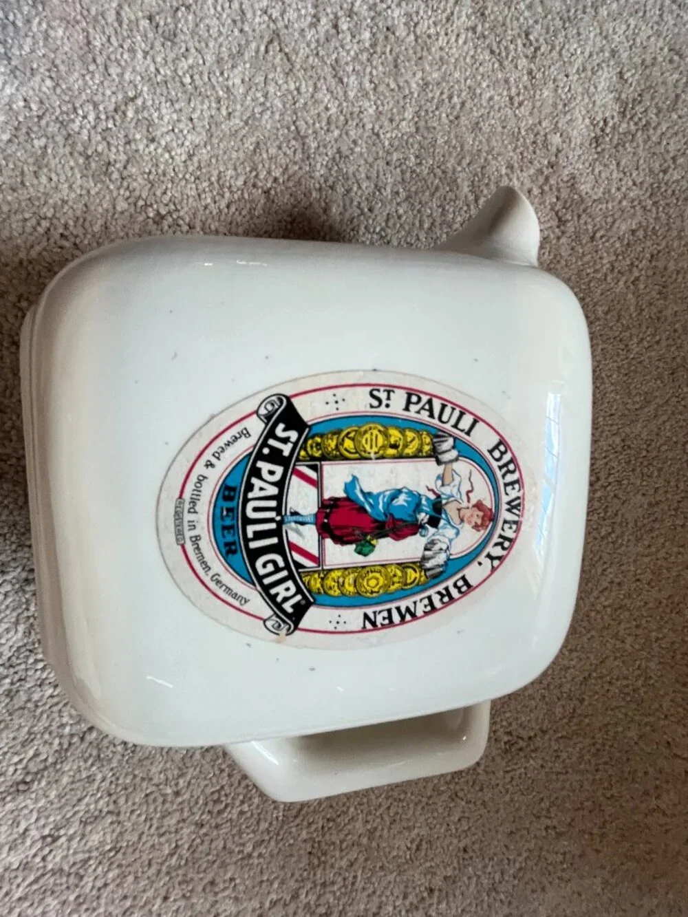 Vintage St Pauli Girl Beer Pitcher
